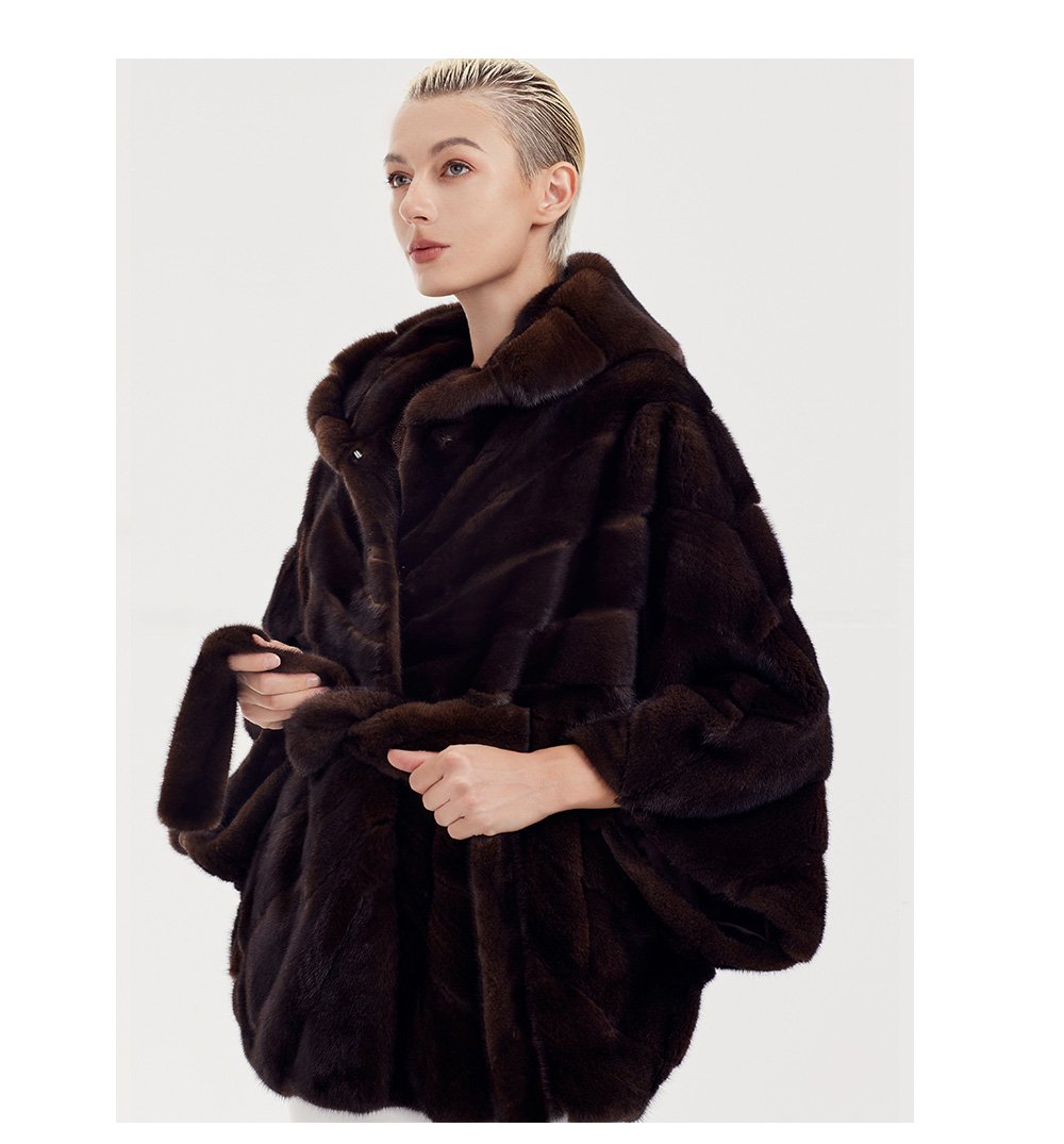 purple label velvet mink coat — mid length hooded full skin mink fur jacket for women