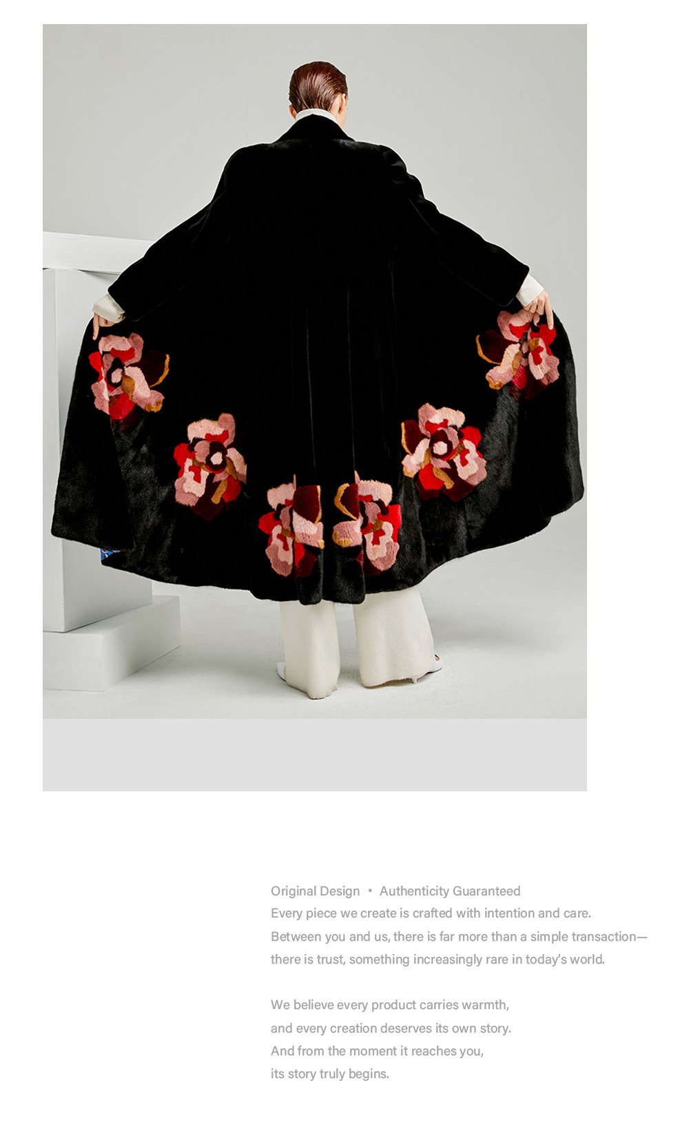 original new mink fur coat for women — imported american mink, over knee luxury winter long coat