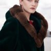 black radiance queen — new full pelt mink fur coat for women, winter hooded mink jacket