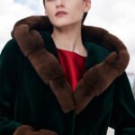 black radiance queen — new full pelt mink fur coat for women, winter hooded mink jacket