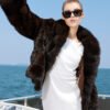 light luxury & warmth — classic russian sable coat for women high end fashion · premium sable fur outerwear