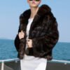light luxury & warmth — classic russian sable coat for women high end fashion · premium sable fur outerwear