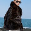 light luxury & warmth — classic russian sable coat for women high end fashion · premium sable fur outerwear
