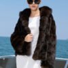 light luxury & warmth — classic russian sable coat for women high end fashion · premium sable fur outerwear