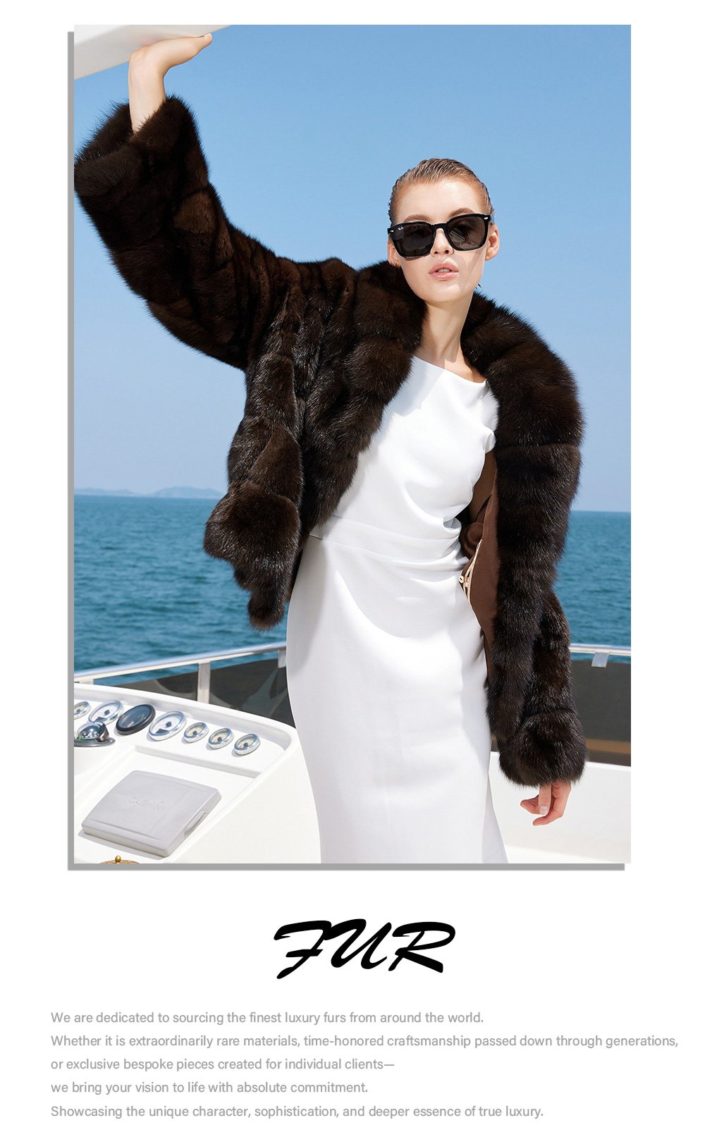 light luxury & warmth — classic russian sable coat for women high end fashion · premium sable fur outerwear