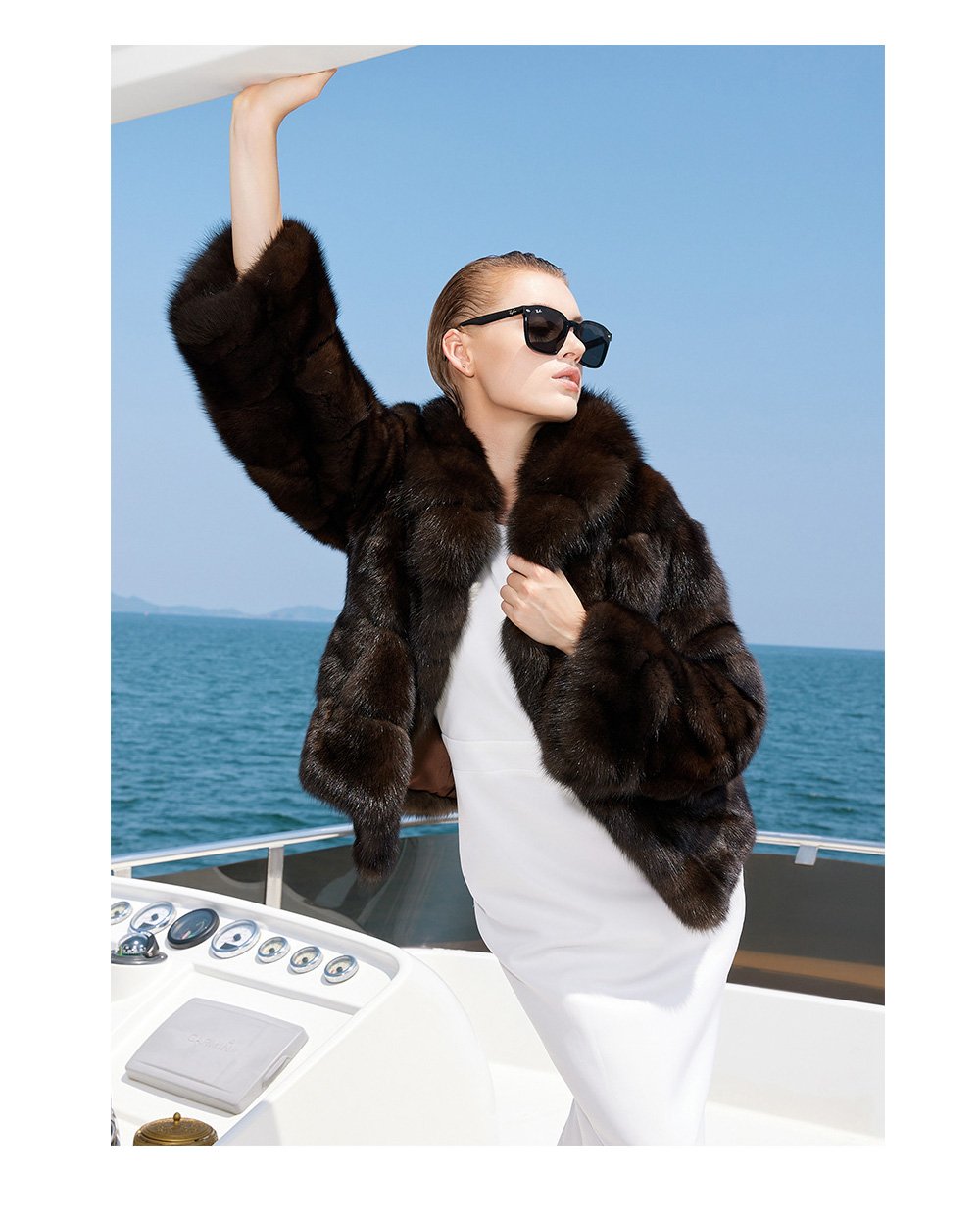 light luxury & warmth — classic russian sable coat for women high end fashion · premium sable fur outerwear
