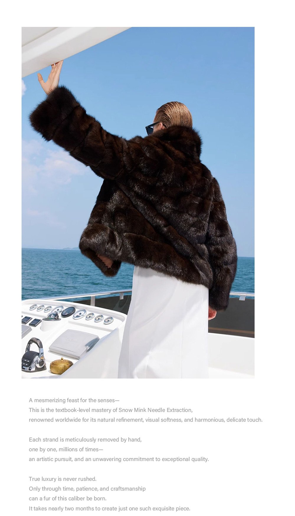 light luxury & warmth — classic russian sable coat for women high end fashion · premium sable fur outerwear