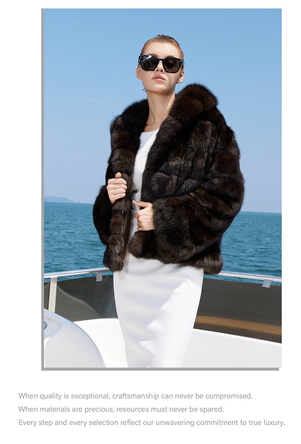 light luxury & warmth — classic russian sable coat for women high end fashion · premium sable fur outerwear