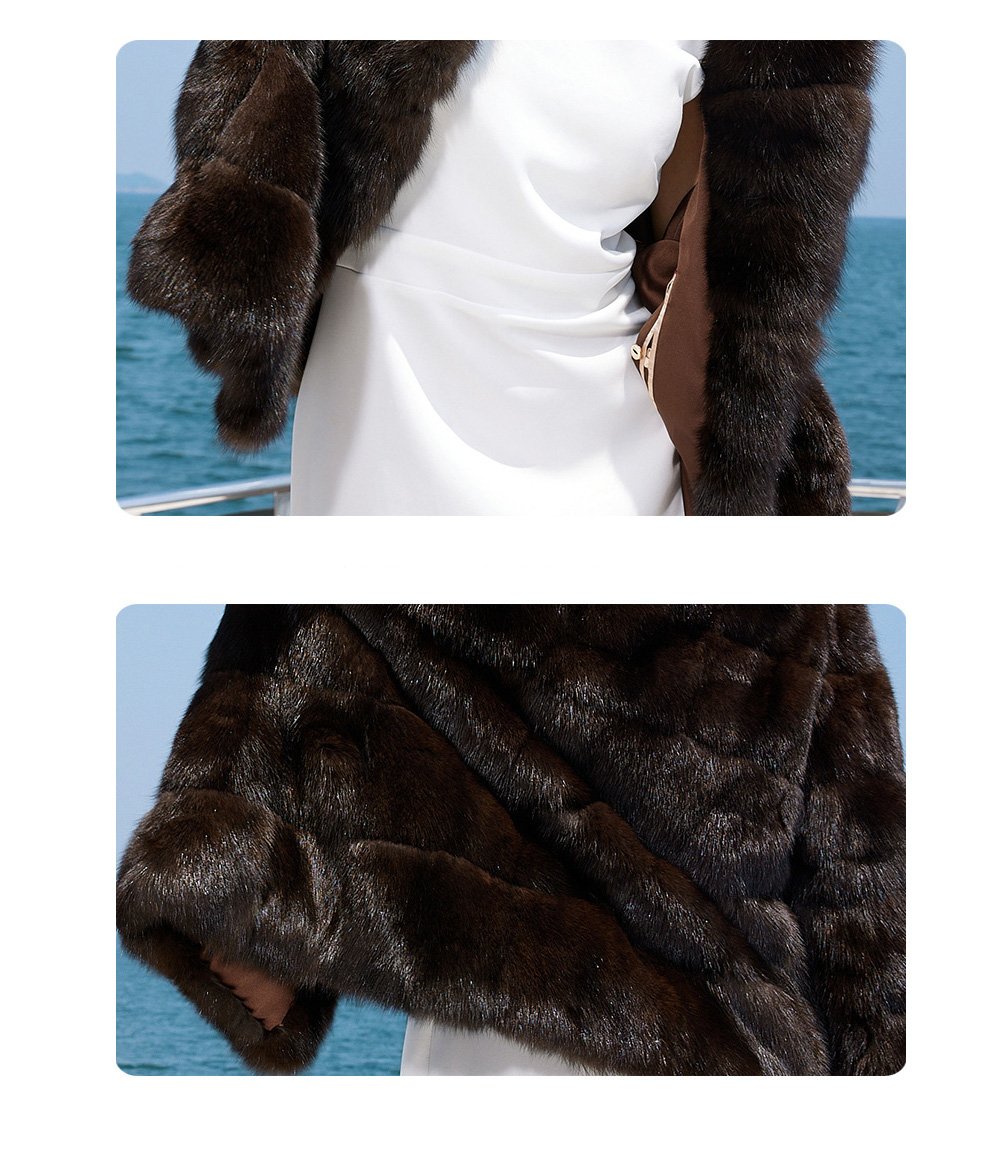 light luxury & warmth — classic russian sable coat for women high end fashion · premium sable fur outerwear