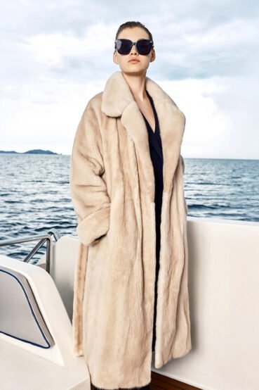 original design — new imported velvet mink fur coat for women · full pelt long luxury winter coat