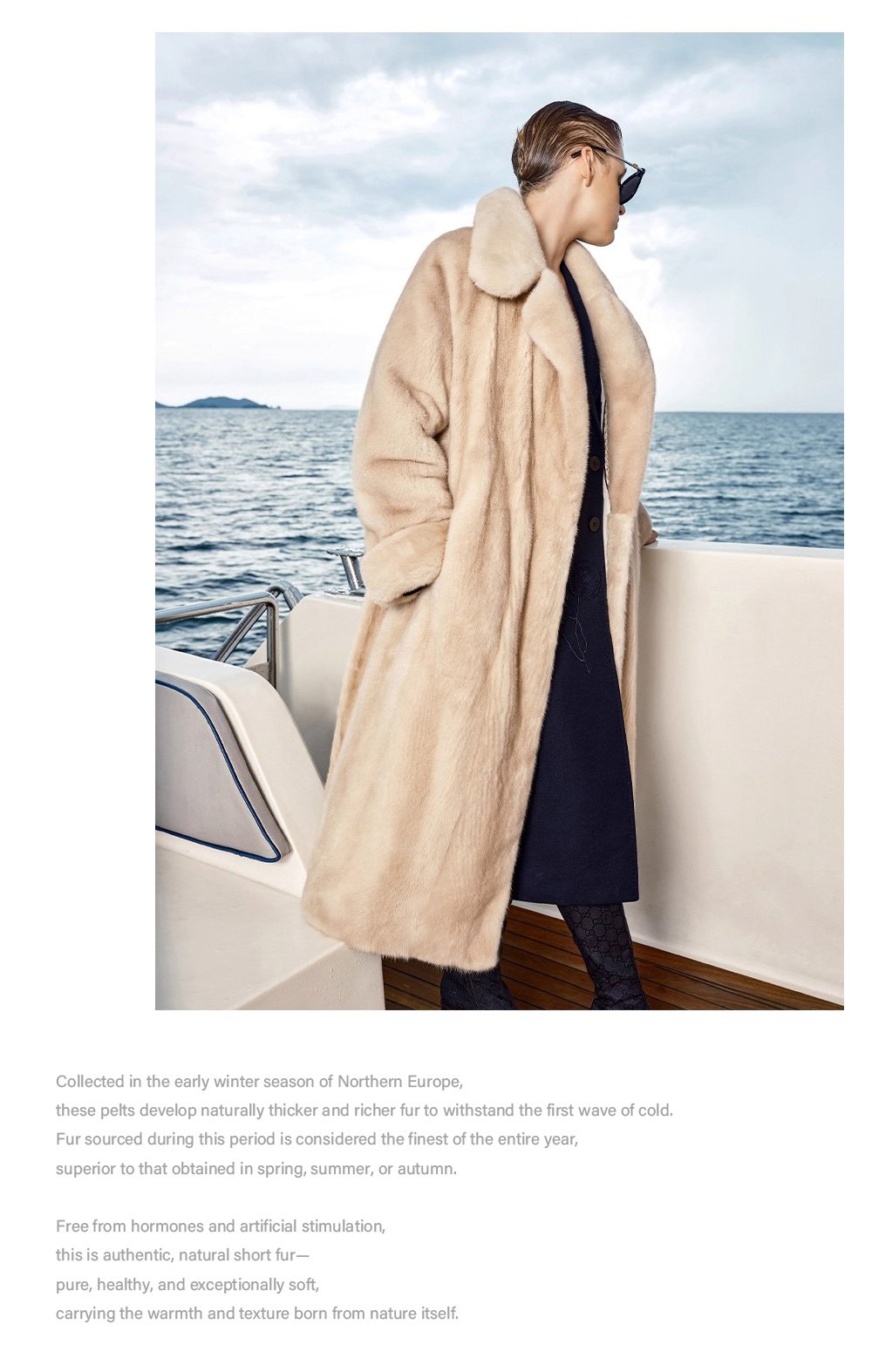 original design — new imported velvet mink fur coat for women · full pelt long luxury winter coat