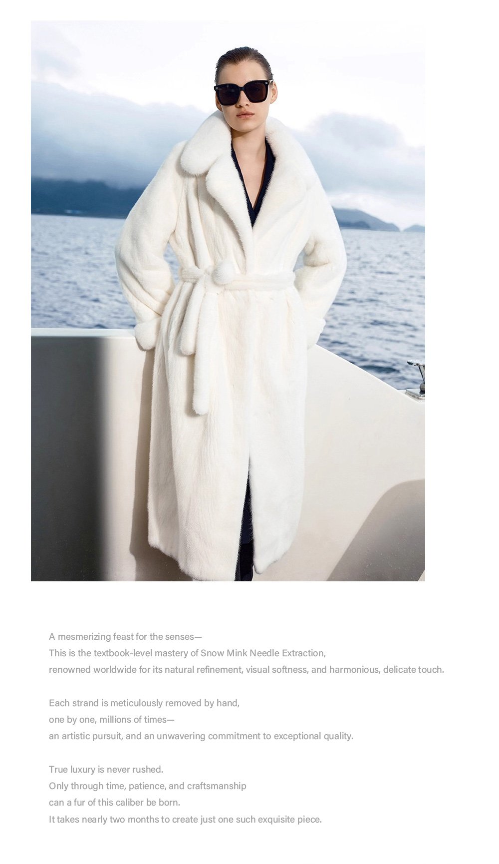 original design — new imported velvet mink fur coat for women · full pelt long luxury winter coat