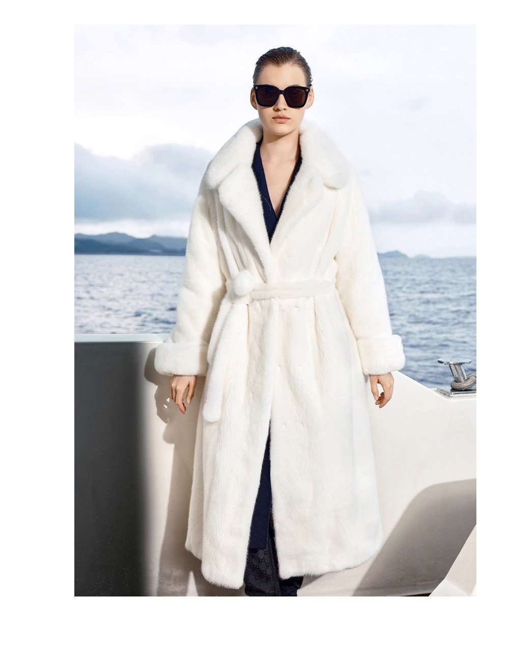 original design — new imported velvet mink fur coat for women · full pelt long luxury winter coat