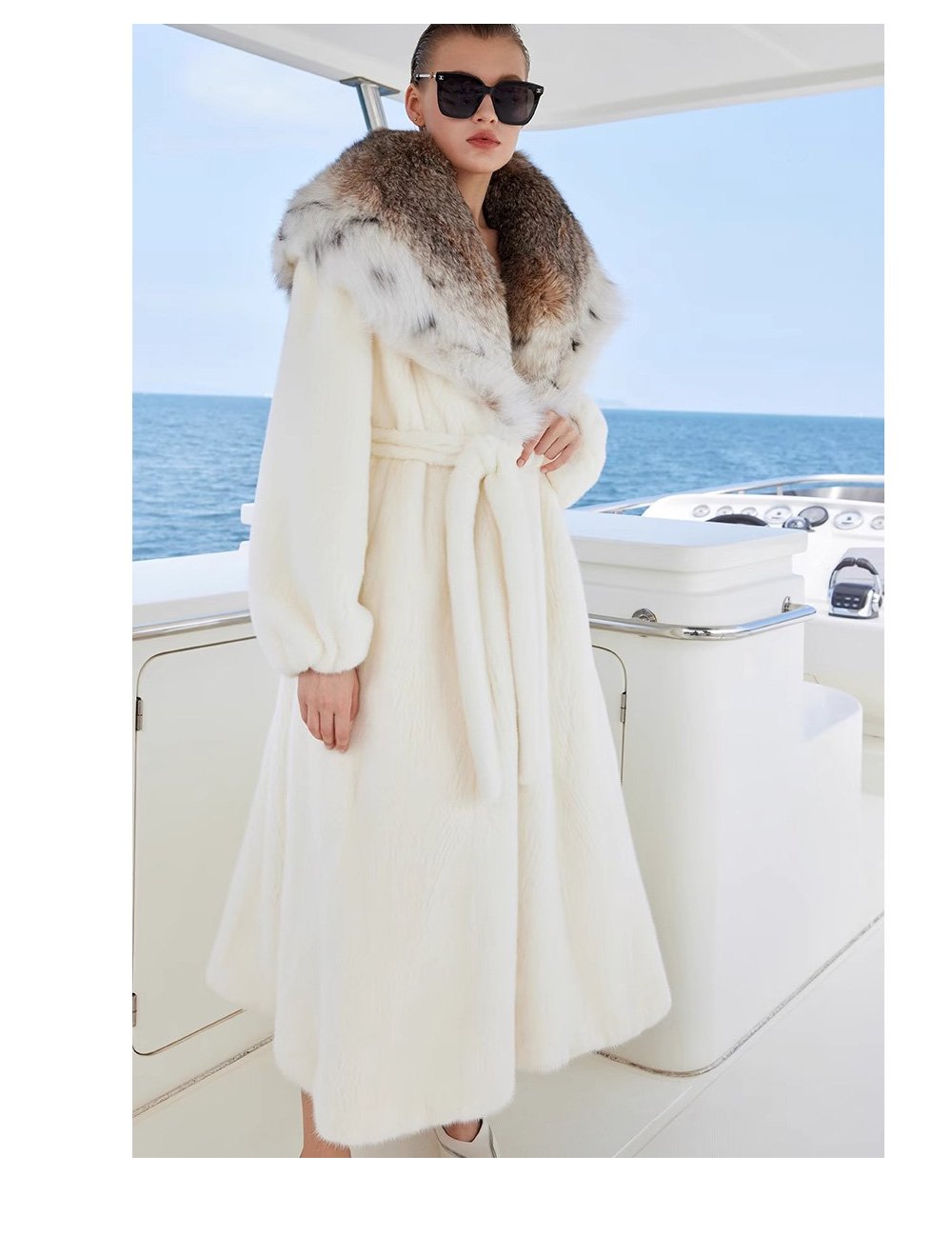 large lapel mink fur coat for women – fashionable full pelt design, 2025 winter luxury outerwear