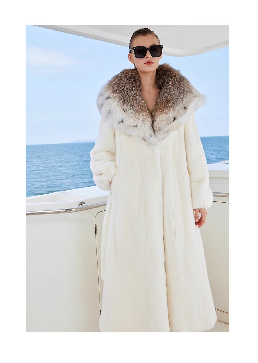 large lapel mink fur coat for women – fashionable full pelt design, 2025 winter luxury outerwear