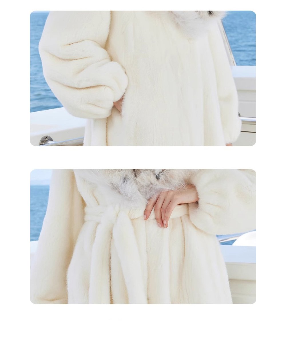 large lapel mink fur coat for women – fashionable full pelt design, 2025 winter luxury outerwear