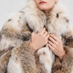 rare luxury canadian lynx fur jacket for women – short youthful design, winter collection