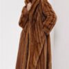 luxury long purple sable fur coat for women – full pelt design, elegant new season style