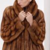 luxury long purple sable fur coat for women – full pelt design, elegant new season style