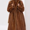 luxury long purple sable fur coat for women – full pelt design, elegant new season style