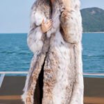 original design · natural pattern canadian lynx fur coat for women – stylish new season outerwear