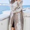 original design · natural pattern canadian lynx fur coat for women – stylish new season outerwear