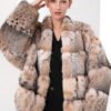 original high luxury series · imported american bobcat fur coat with natural spotted pattern