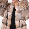 original high luxury series · imported american bobcat fur coat with natural spotted pattern