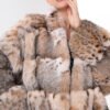 original high luxury series · imported american bobcat fur coat with natural spotted pattern