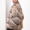 original high luxury series · imported american bobcat fur coat with natural spotted pattern
