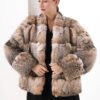 original high luxury series · imported american bobcat fur coat with natural spotted pattern