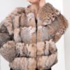 original high luxury series · imported american bobcat fur coat with natural spotted pattern