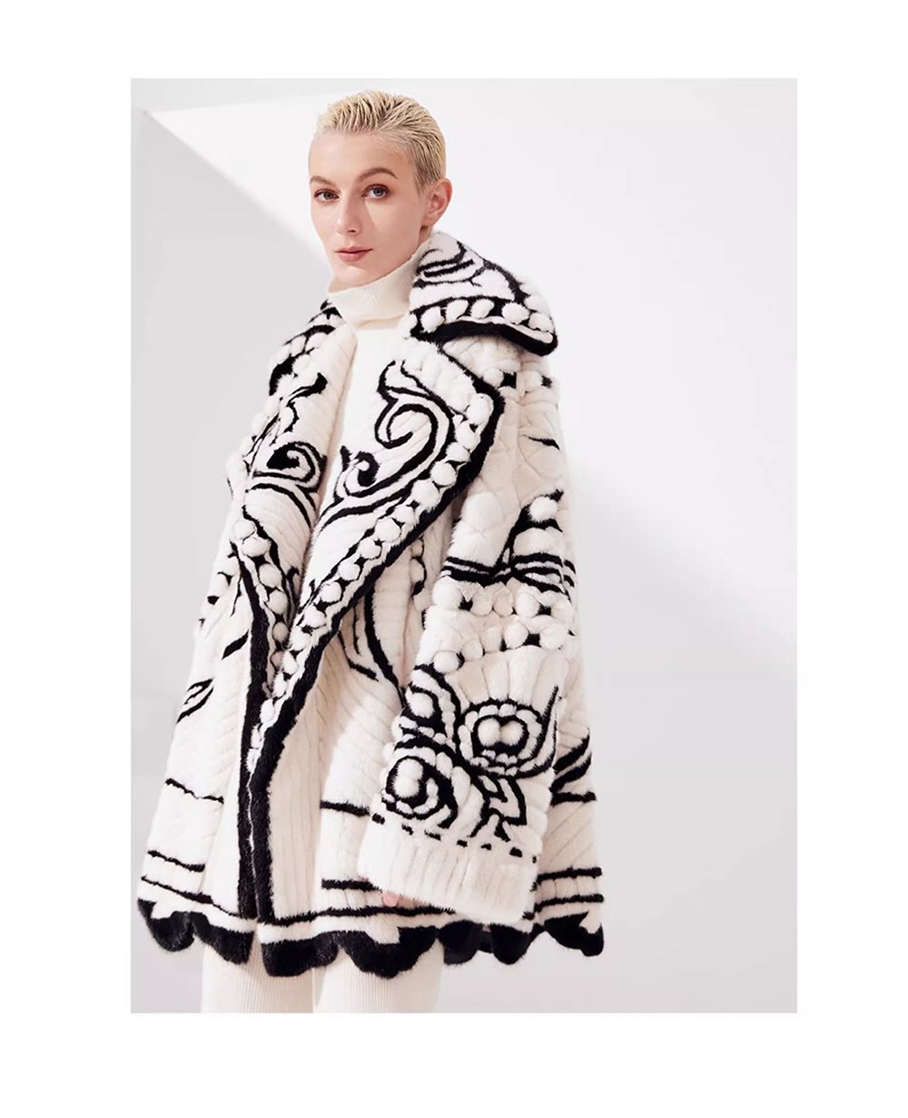 new velvet mink fur coat for women – imported full pelt design, fashionable & youthful style