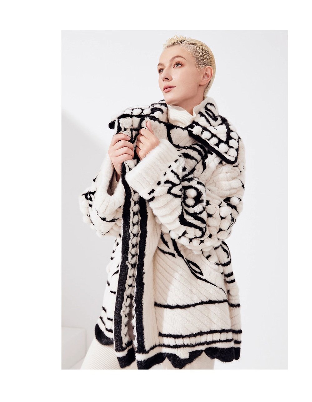 new velvet mink fur coat for women – imported full pelt design, fashionable & youthful style