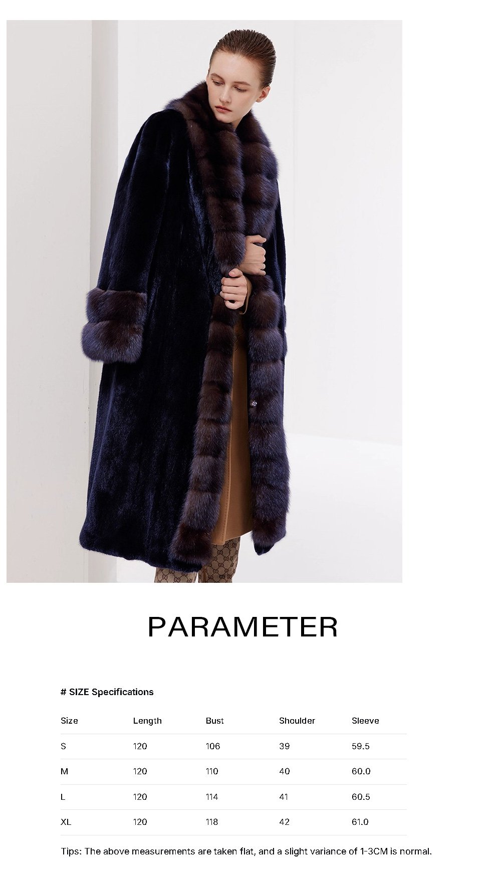 original velvet mink fur coat for women – full pelt design, new winter collection