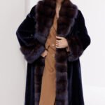 original velvet mink fur coat for women – full pelt design, new winter collection