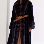 original velvet mink fur coat for women – full pelt design, new winter collection