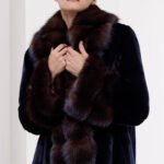 original velvet mink fur coat for women – full pelt design, new winter collection