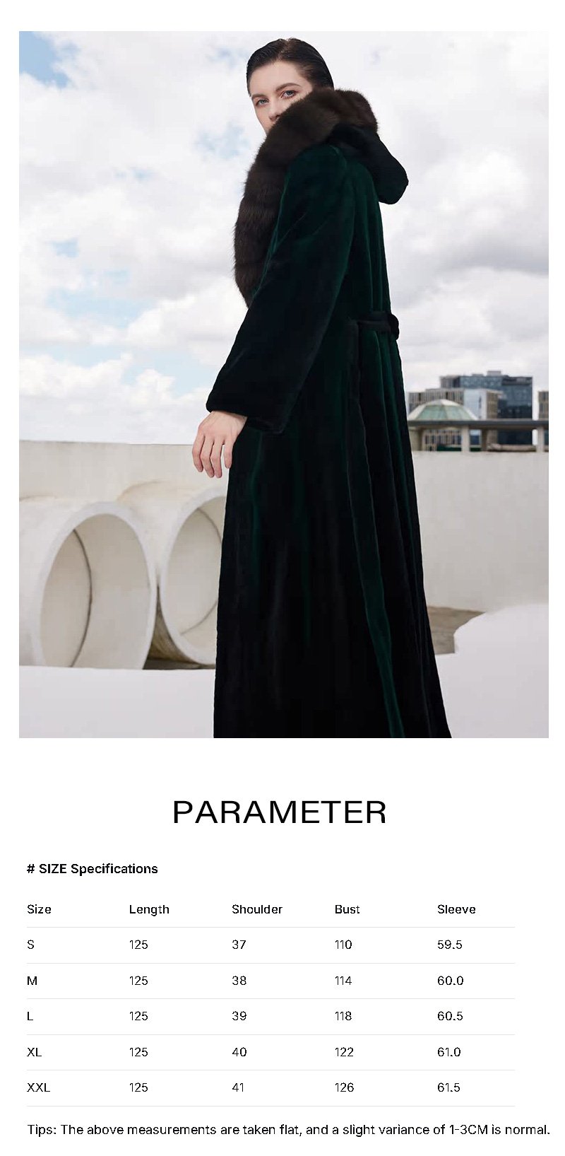 imported full pelt sable fur coat for women – over knee hooded design, 2025 new luxury collection