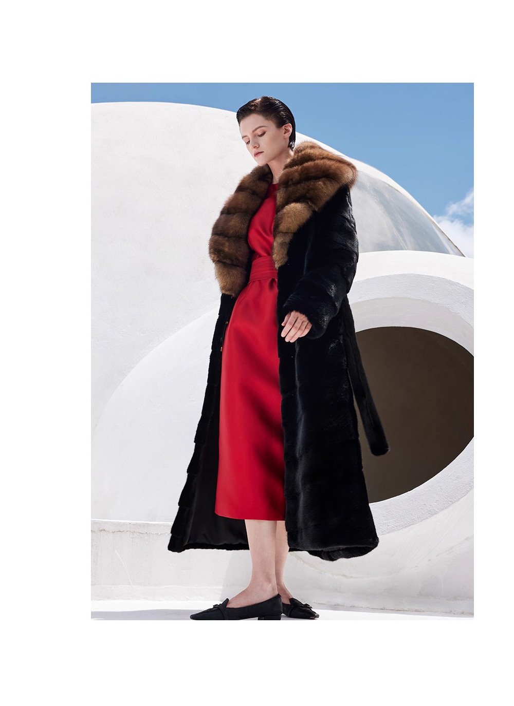 original design women’s luxury full pelt mink fur coat – extra long imported winter 2025 collection