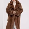 vintage style women’s full pelt mink fur coat — new winter mink fur outerwear