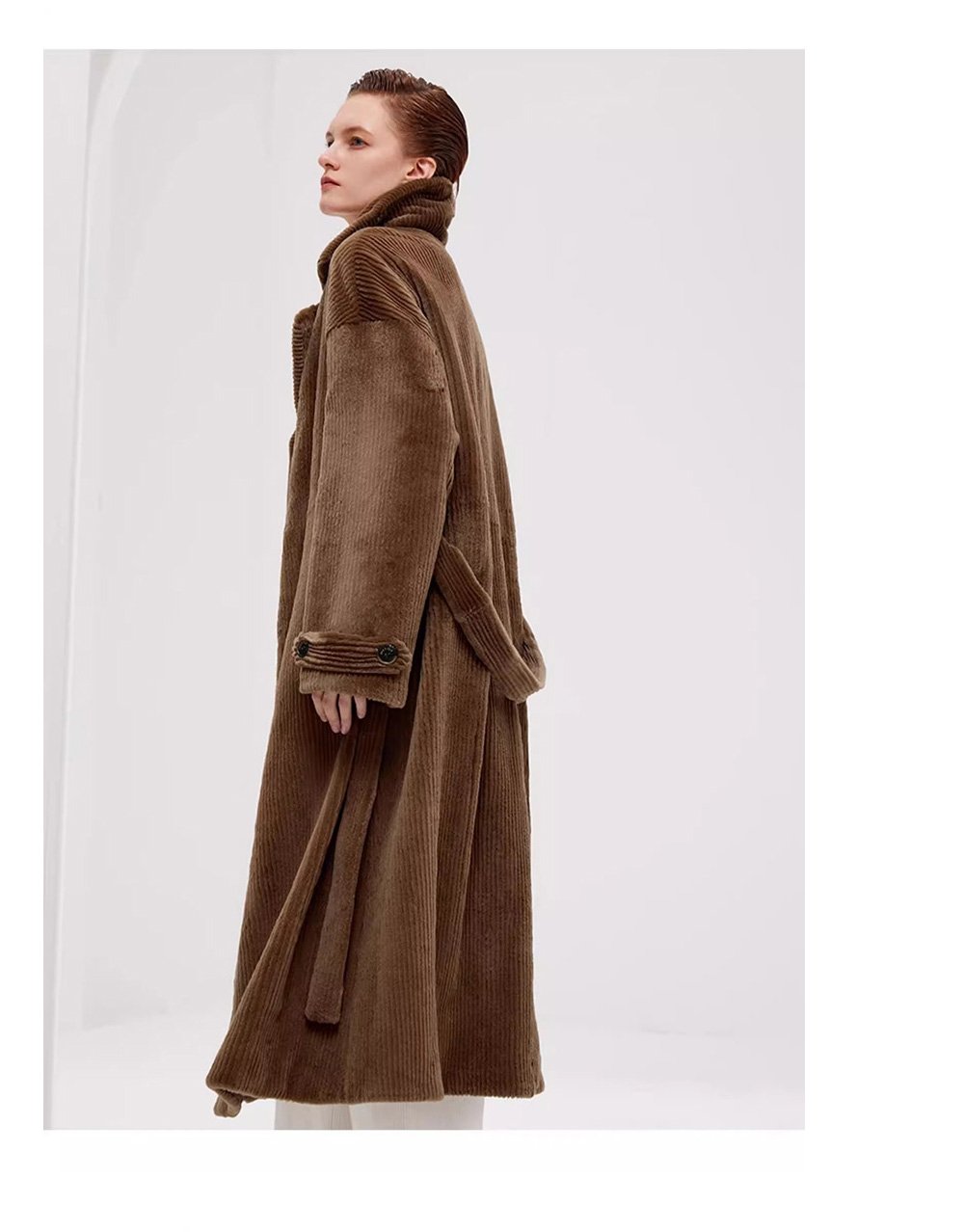 vintage style women’s full pelt mink fur coat — new winter mink fur outerwear