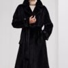 vintage style women’s full pelt mink fur coat — new winter mink fur outerwear