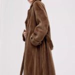vintage style women’s full pelt mink fur coat — new winter mink fur outerwear