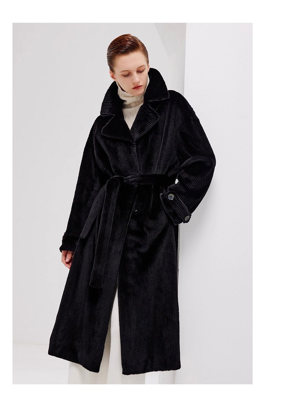 vintage style women’s full pelt mink fur coat — new winter mink fur outerwear