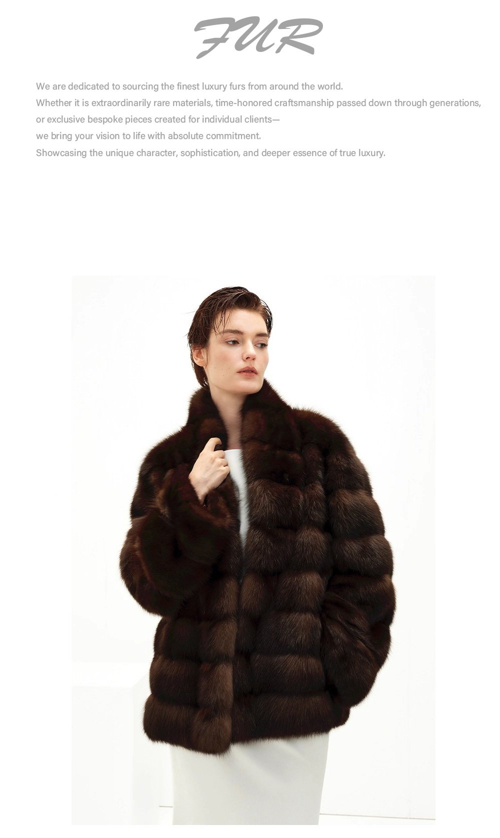 original high luxury barguzin russian sable fur coat — imported new season outerwear