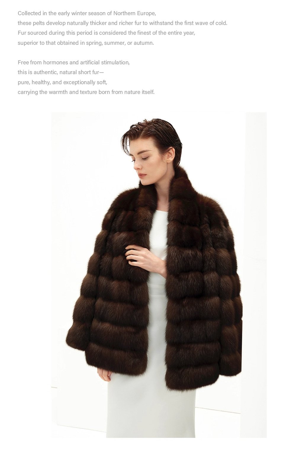 original high luxury barguzin russian sable fur coat — imported new season outerwear