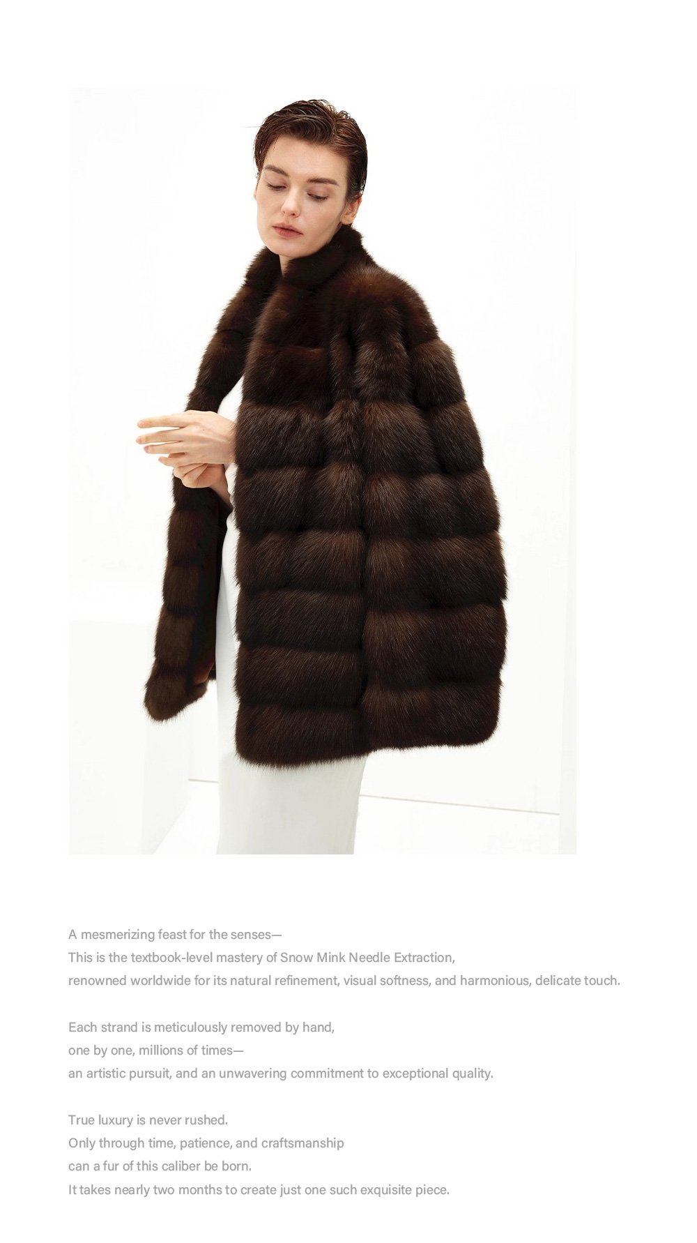 original high luxury barguzin russian sable fur coat — imported new season outerwear