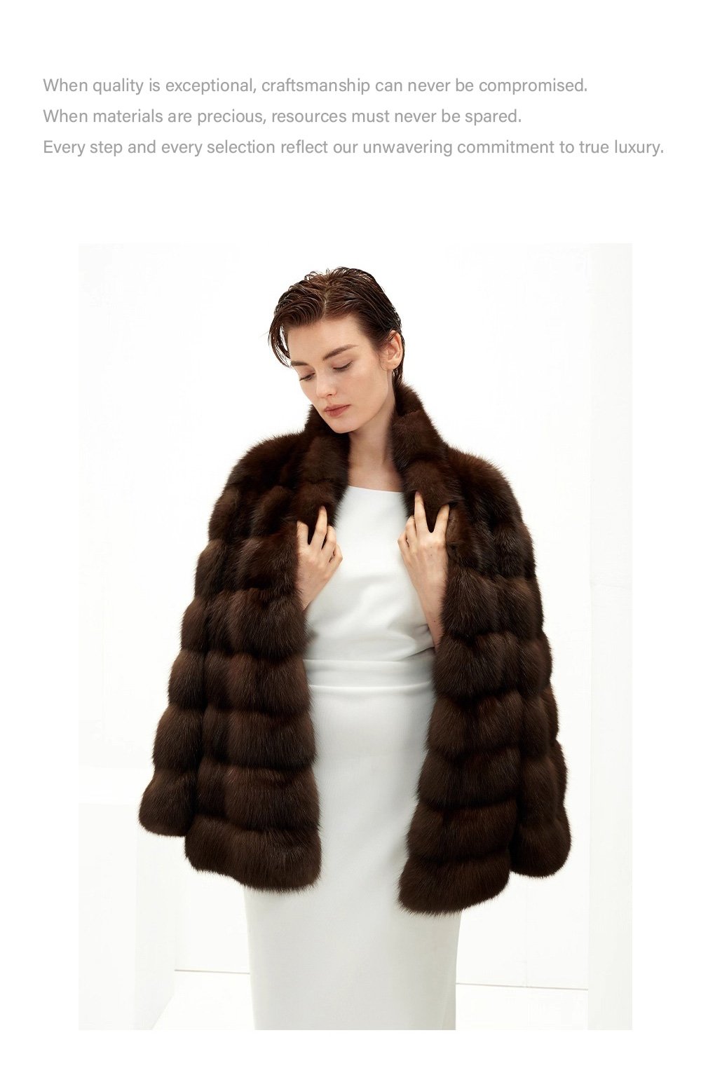 original high luxury barguzin russian sable fur coat — imported new season outerwear