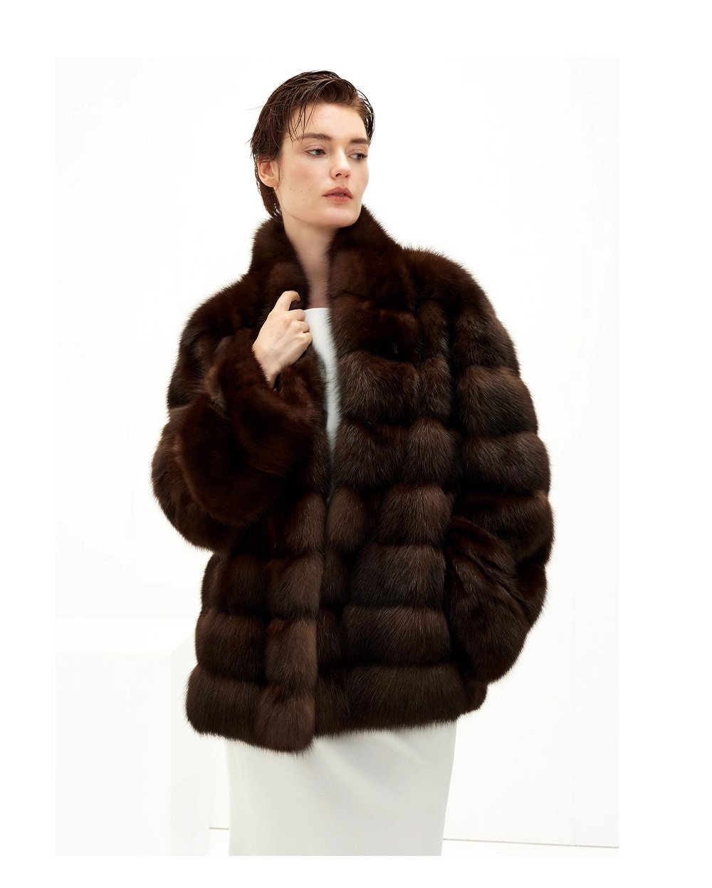 original high luxury barguzin russian sable fur coat — imported new season outerwear